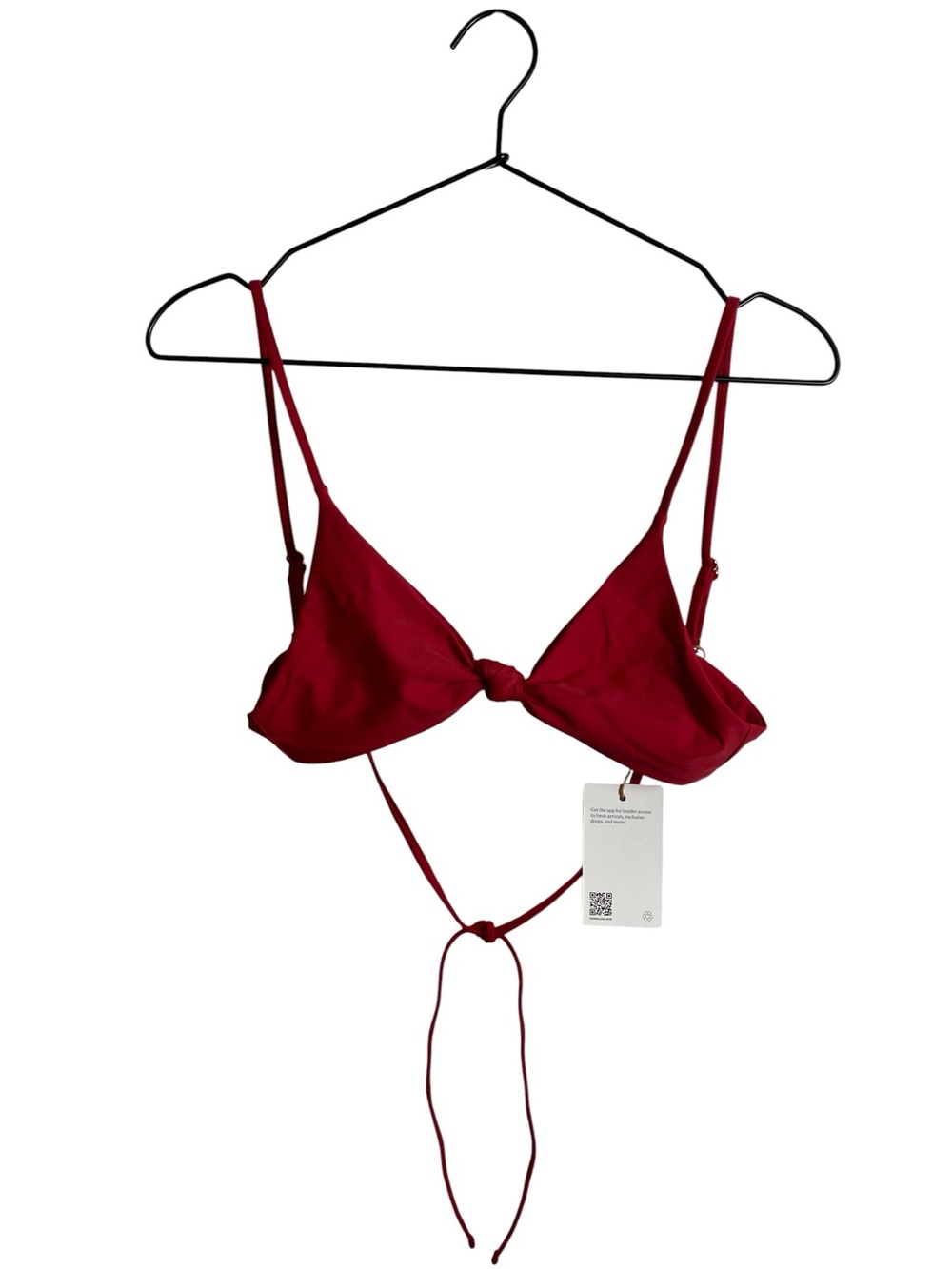 Quince Italian Front Knot Triangle Bikini Top